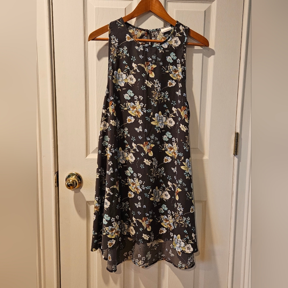 📌3for$10 Goldspark Vintage Mini Floral Women Dress Size L